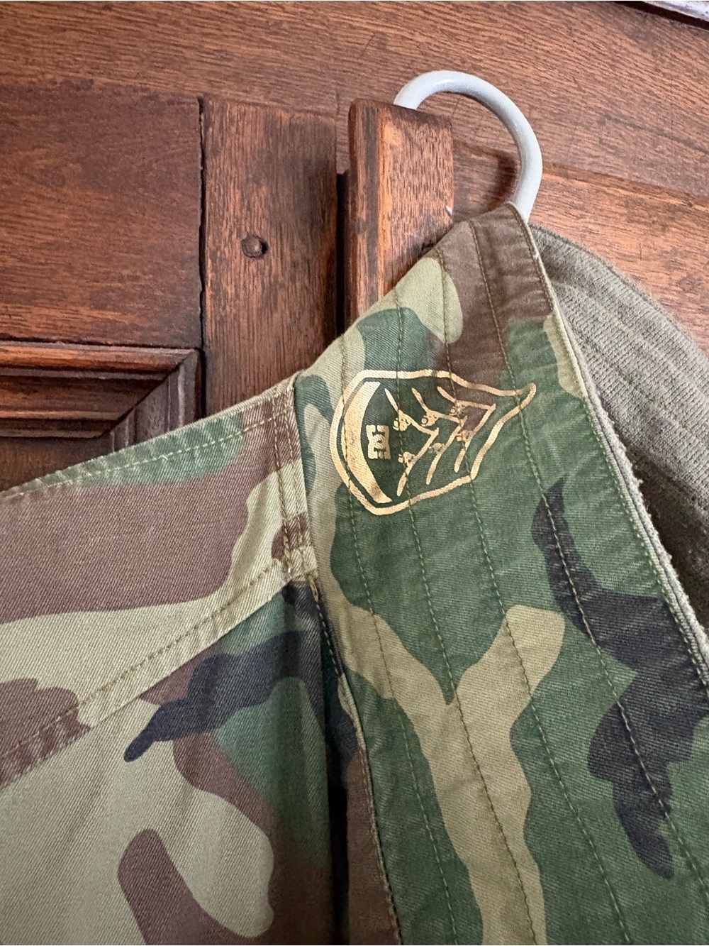 DC Men's Woodland Camo Field Jacket - Green/Brown Size Medium - Picture 6 of 14